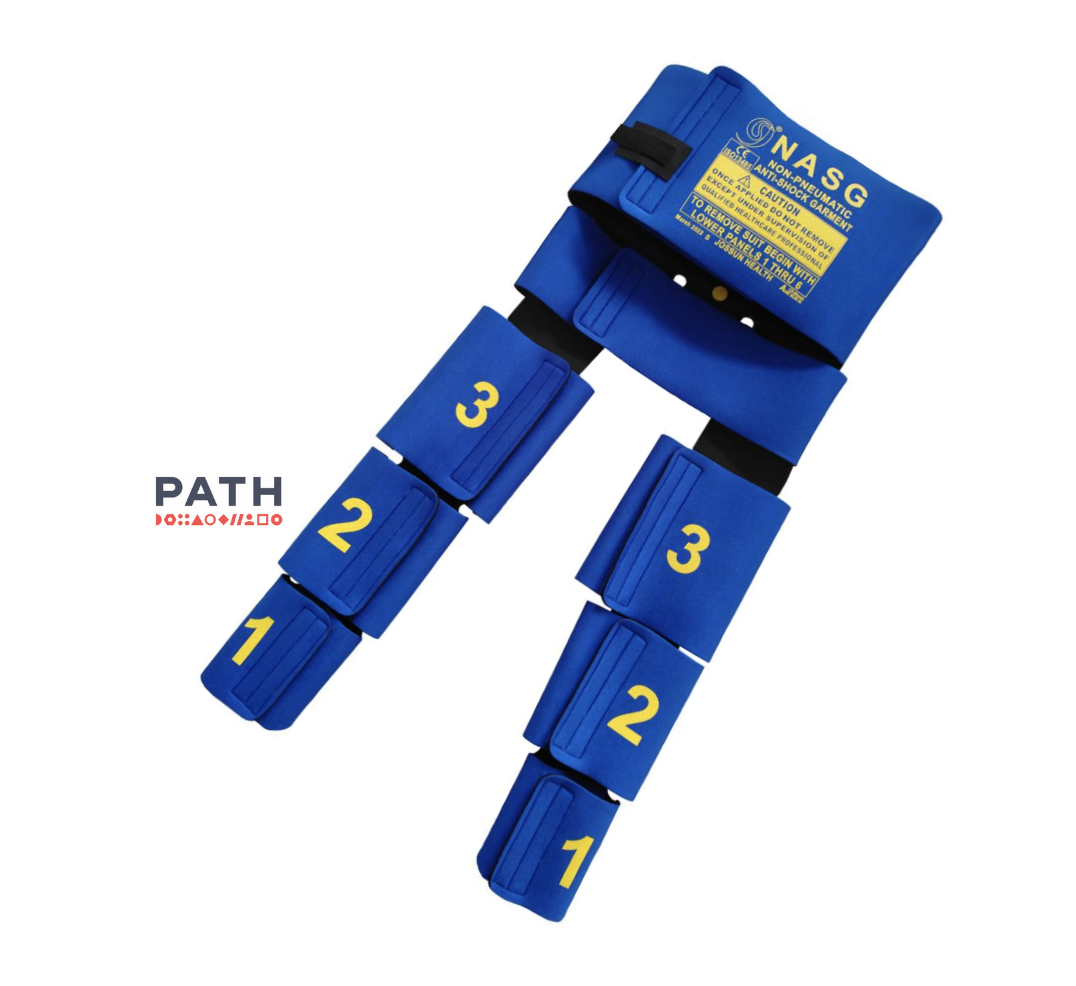 Nonpneumatic Antishock Garment path